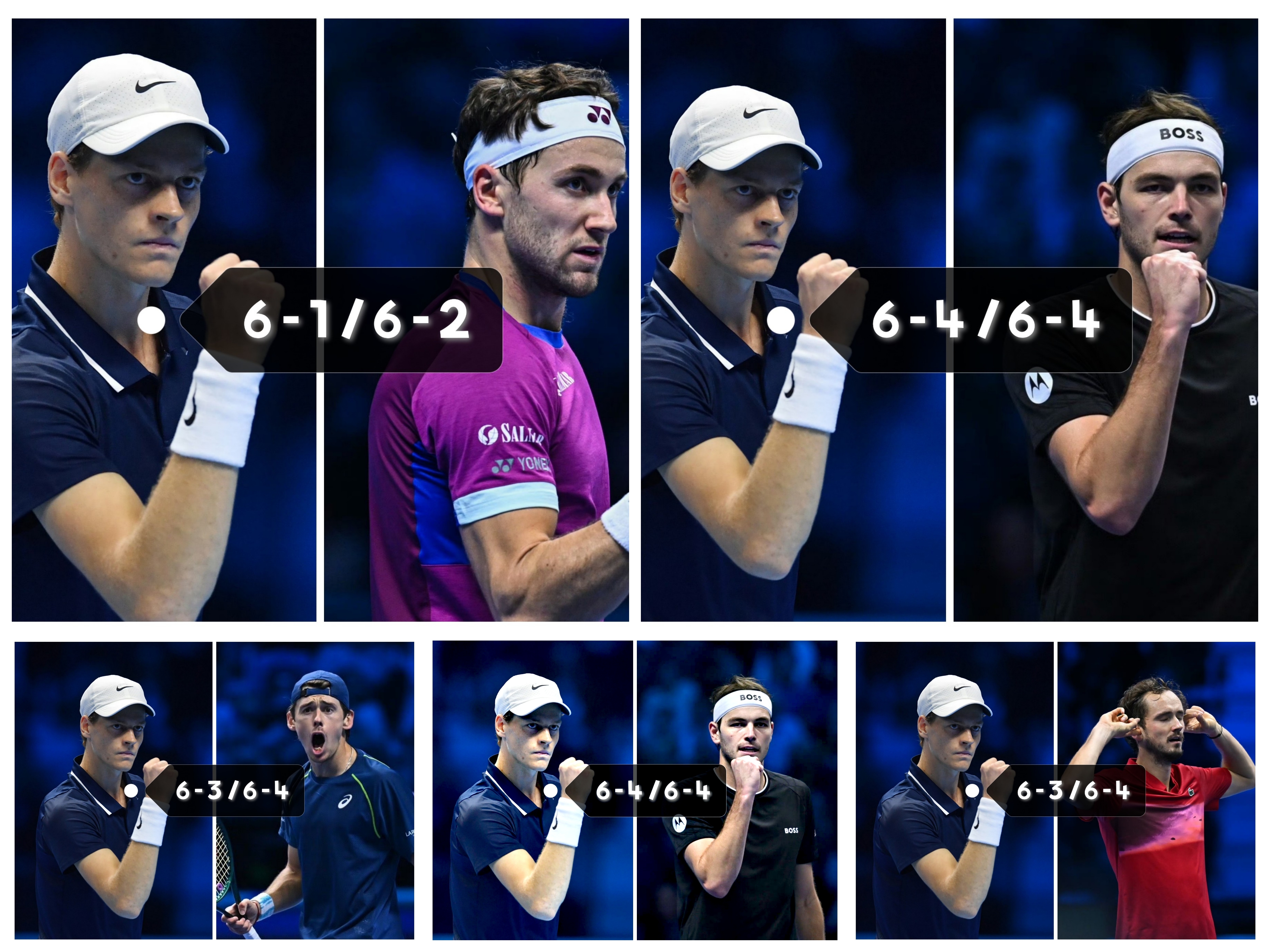 美网险胜ATP总决赛，辛纳扛起全队